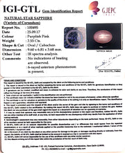 2.55/CT Star Sapphire with Govt. Lab Certificate-(5661)